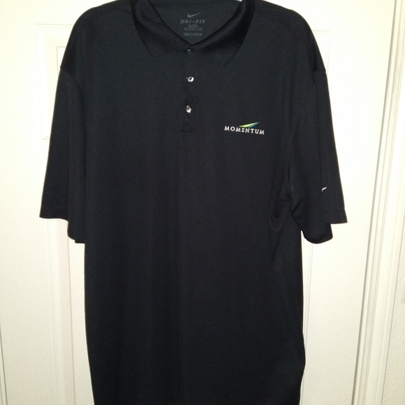 Nike Dri-Fit Black Short Sleeve Polo Shirt Men's sz XL - Picture 1 of 7